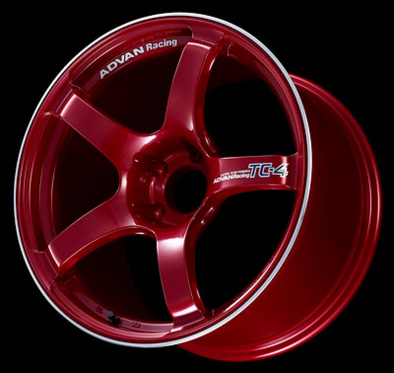 Advan TC4 18x9.5 +38 5-120 Racing Candy Red Wheel – KamiSpeed.com