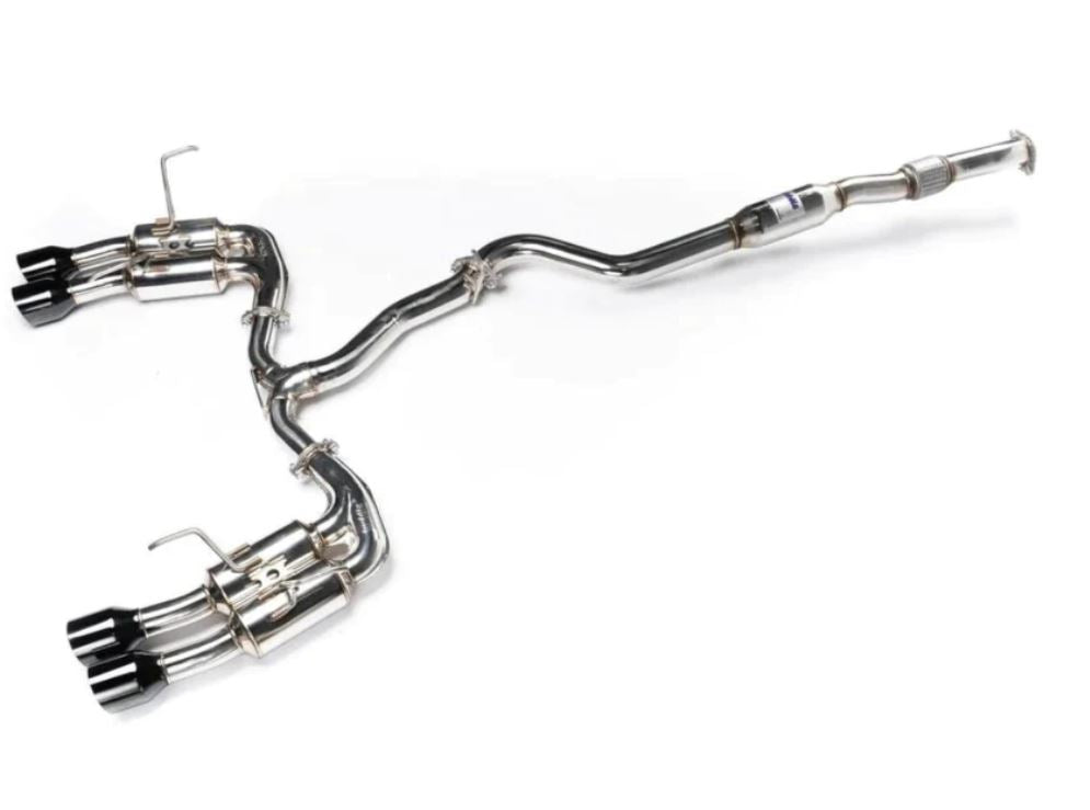 Invidia 2022+ Subaru WRX Gemini Single Layer Quad Black Tip Cat-Back Exhaust