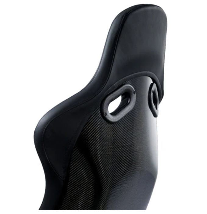 Recaro Pole Position ABE Seat - Carbon Fiber/Black Leather - (071.48.0422-01)