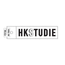 HKS HKSTUDIE Sticker - White (HKSTUDIE-GD003)