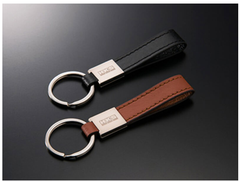 HKS LEATHER KEYRING CAMEL - (51007-AK223)