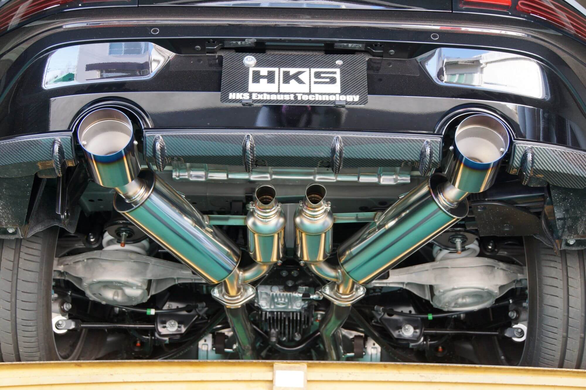 HKS 2022- Nissan Z RZ34 VR30DDTT Escape Catback con punta de titanio dual de alta potencia (31014-KN002)