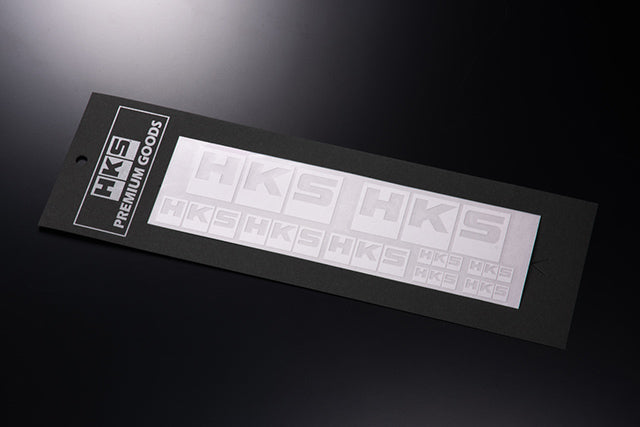 HKS LOGO Sticker a la carte WHITE 