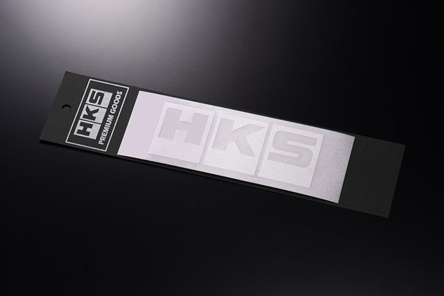 HKS LOGO Sticker W135 WHITE - (51003-AK150) – KamiSpeed.com