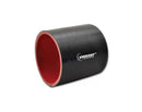 Vibrant 4 Ply Reinforced Silicone Straight Hose Coupling - 2.75in I.D. x 3in long (BLACK)