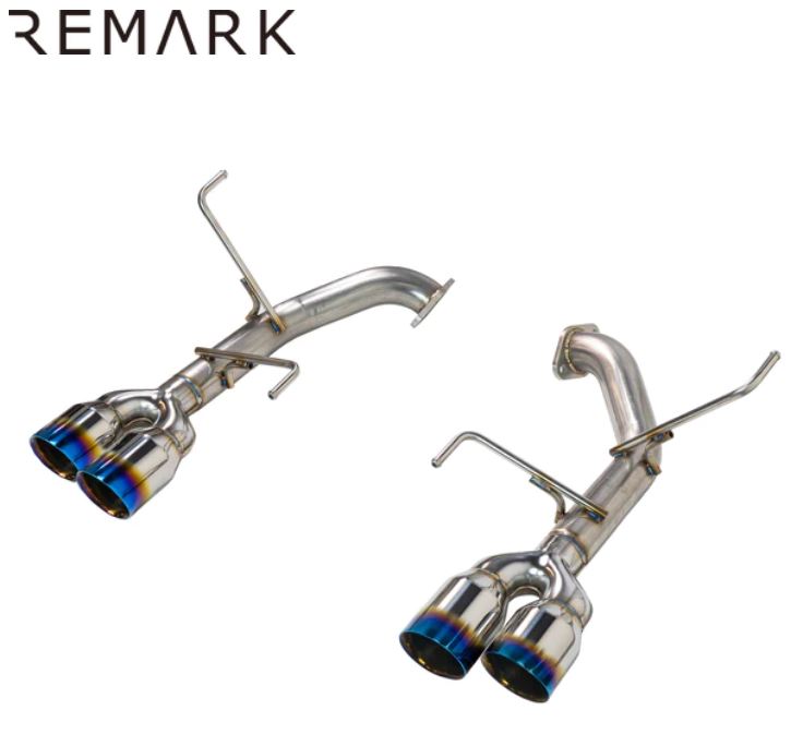 Remark 2022+ Subaru WRX (VB) 3.5in Axleback Exhaust w/ Burnt Stainless Double Wall Tip (RO-TTVB-D)