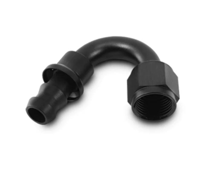 Vibrant -6AN Push-On 150 Degree Hose End Fitting (22506)