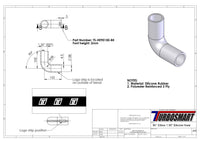 Turbosmart 90 Elbow 1.50 - Black Silicone Hose