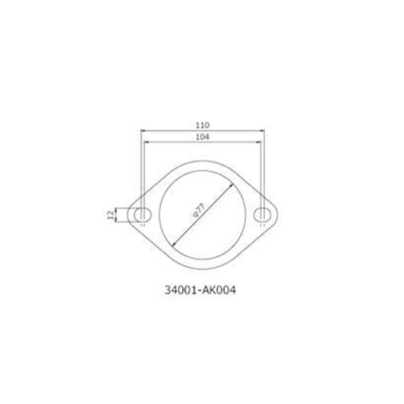 HKS Gasket 75mm Universal EX (2pcs) - (34001-AK004)