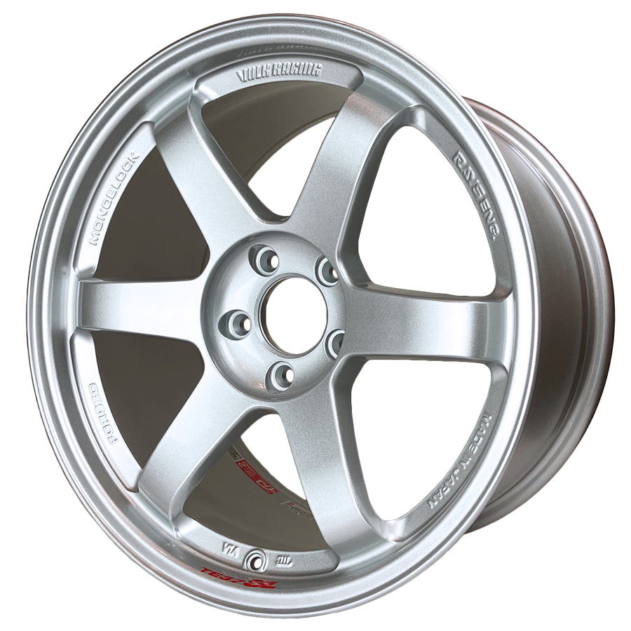 Volk Racing TE37SL 18x9.5 +22 5x114.3 Wheel in Diamond Silver