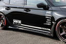 HKS FL5 Civic Type R Side Skirt Diffusers w Carbon Fiber