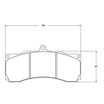 Project Mu Club Racer Front Brake Pads for Stoptech Caliper ST-60 6 Piston