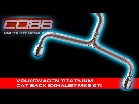 Cobb 2022-2023 Volkswagen GTI (MK8) Titanium Cat-Back Exhaust System (5V4160)