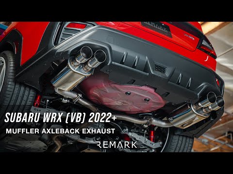 Observación 2022+ Subaru WRX VB Escape trasero con eje con punta de pared simple de acero inoxidable quemado (RO-TTVB-SM)