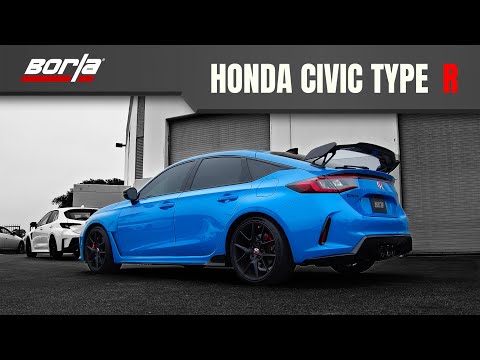 Borla 2023+ Honda Civic Type R ATAK Cat-Back Exhaust w/ 4in Black Anodized Carbon Fiber Tips | 140927CFBA