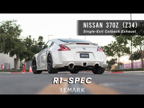 Remark 2009+ Nissan 370Z Cat-Back Exhaust R1-Spec w/Single Titanium Exit (RK-C1076N-01T)