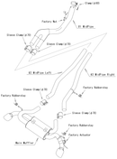 HKS 2020+ Toyota GR Supra w/o OPF Dual Hi-Power Titanium Tip Cat-Back System (31014-KT001)