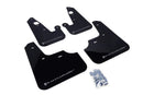 Rally Armor 2007+ Mitsubishi Lancer (doesnt fit Sportback) UR Black Mud Flap w/ Silver Logo