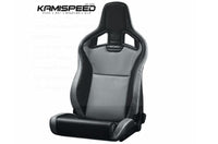 RECARO Black Vinyl/Grey Vinyl Cross Sportster ORV Driver Seat