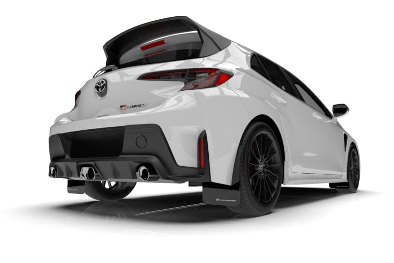 Rally Armor 2023+ Toyota GR Corolla Guardabarros negro UR con logotipo blanco