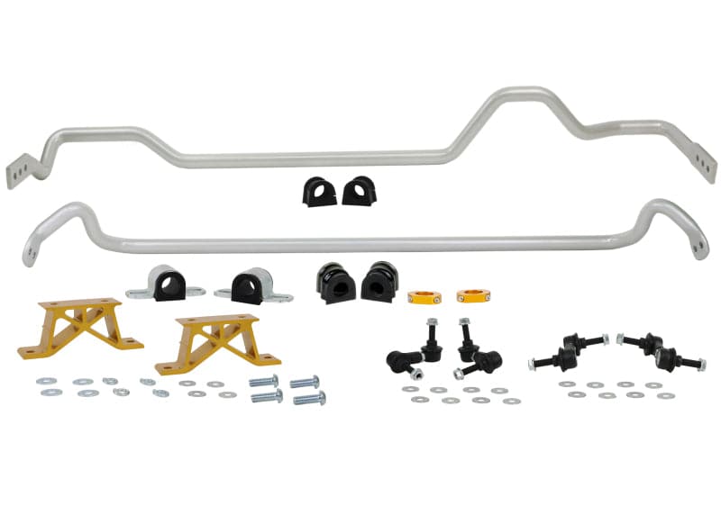 Whiteline 04-06 Subaru WRX STI Front & Rear Sway Bar Kit 24mm w/Mounts (BSK009M)