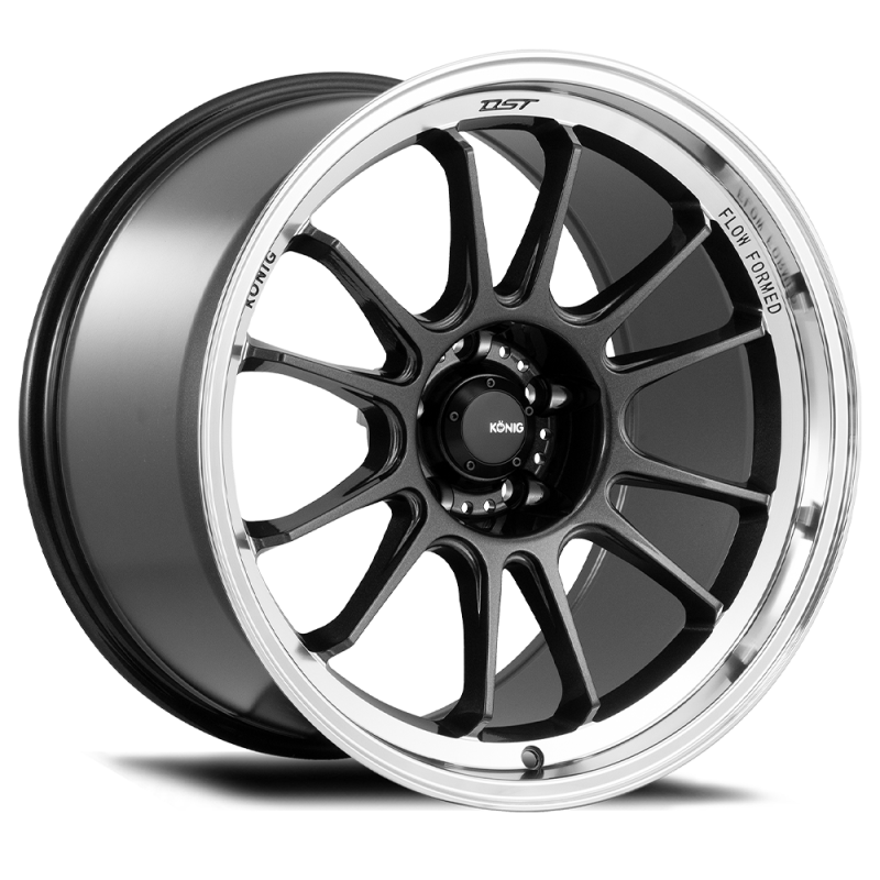 Konig Hypergram 15x7.5 4x100 ET35 Carbono Metálico con Labio Mecanizado