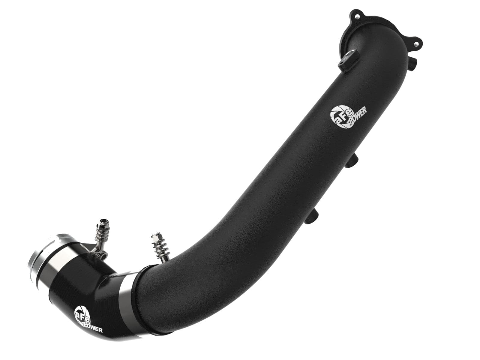 aFe 2021- Toyota Supra GR (A90) I4-2.0L (t) BladeRunner Black 2-3/4in  Aluminum Charge Pipe (afe46-20488-B)