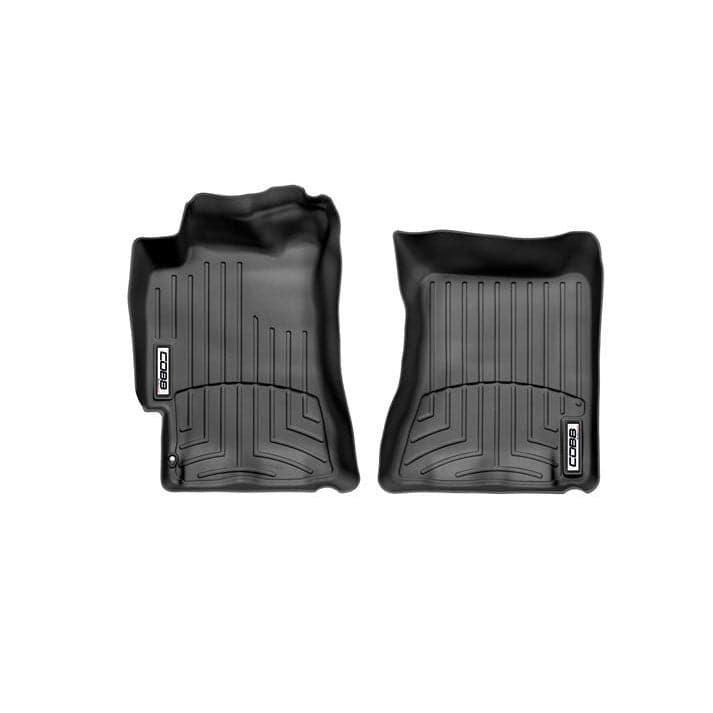 COBB 02-07 WRX / 04-07 STI Revestimiento de piso delantero de WeatherTech - Negro (cobbWT440971)