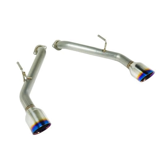 Remark 2014+ Infiniti Q50 Axle Back Exhaust w/Burnt Stainless Double Wall Tip (RO-TTQ5-D)