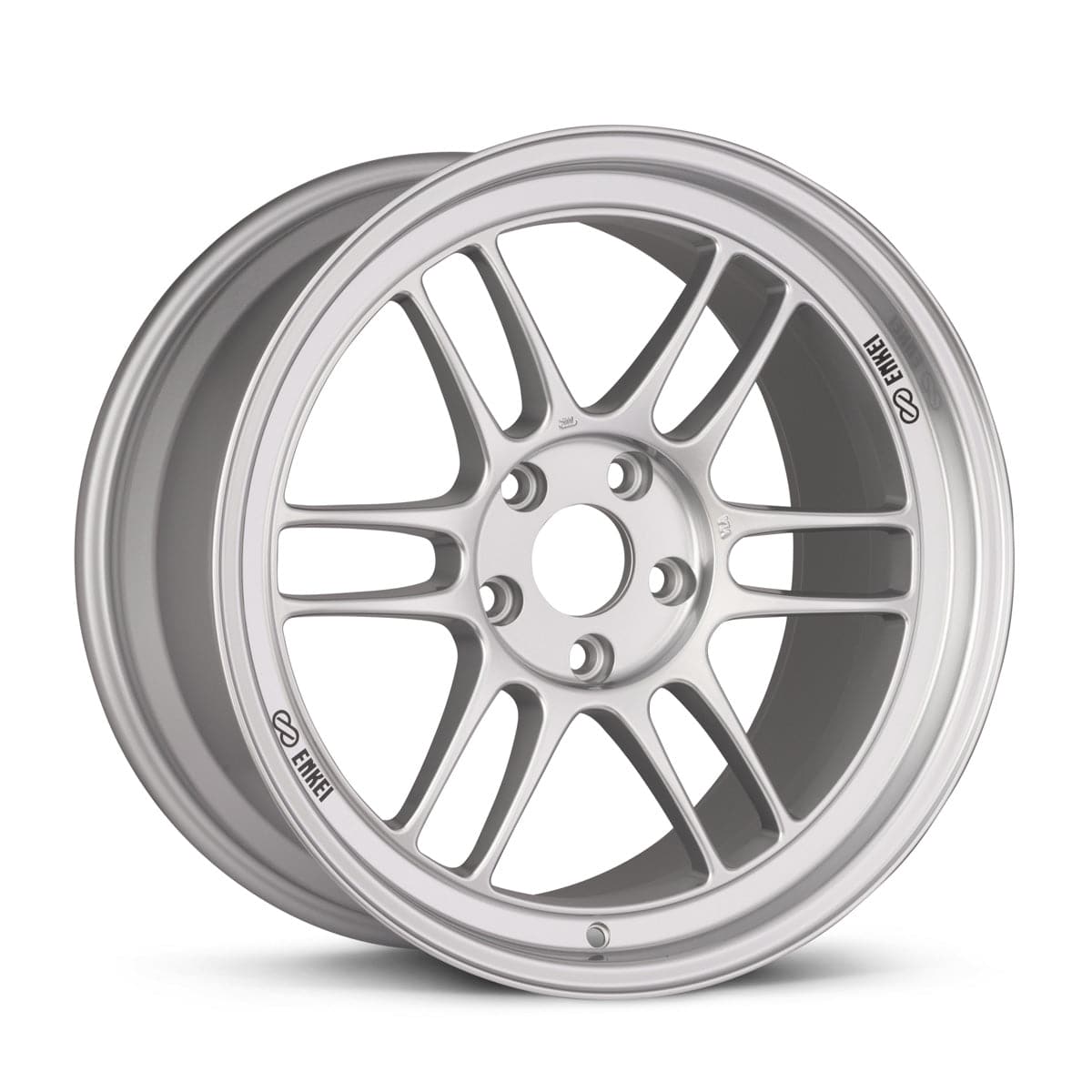 Enkei RPF1 18x9.5 5x114.3 45mm Offset 73mm Bore Silver Wheel  RX8 / 93-98 Supra