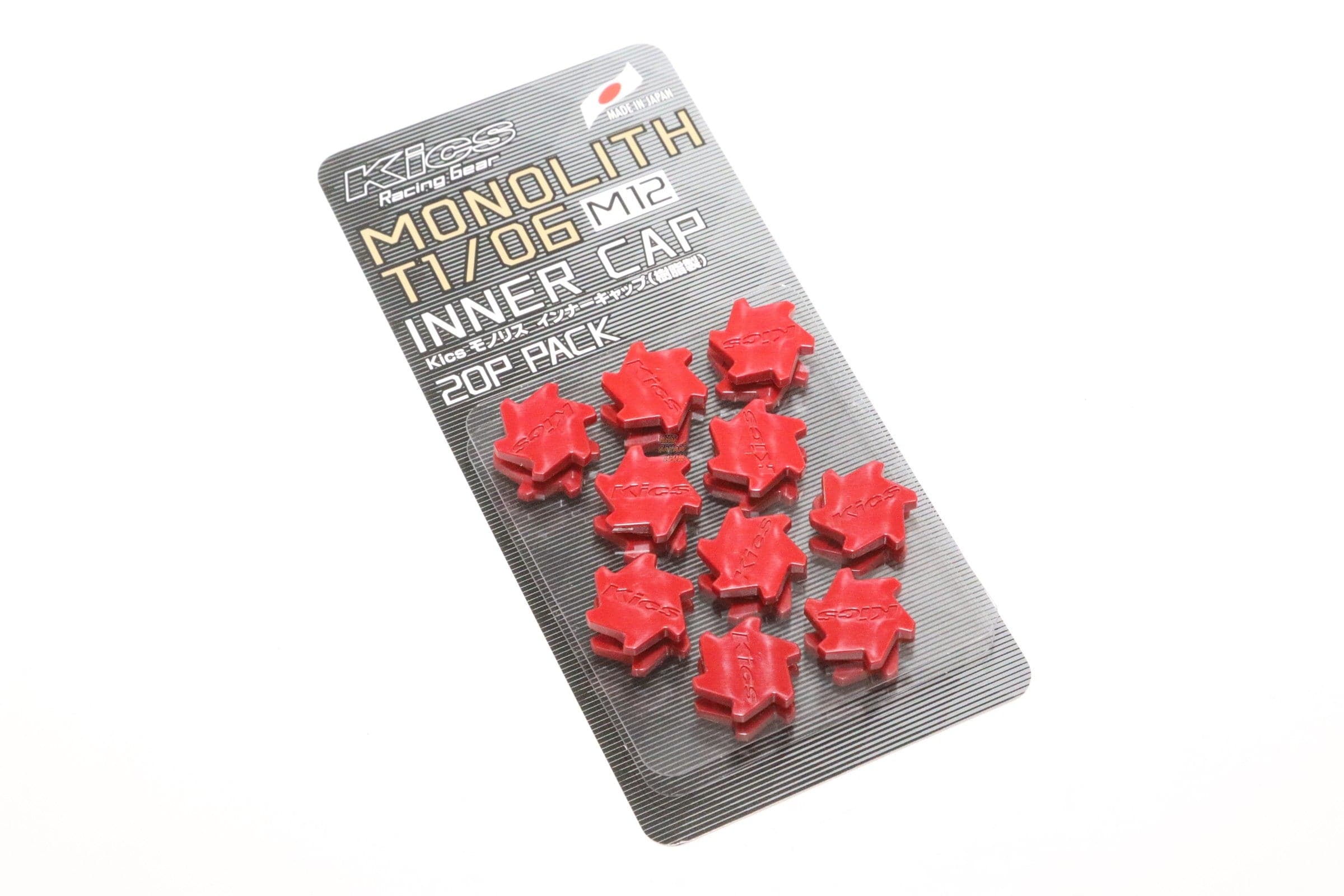 Project Kics CMF1R M12 Monolith Cap in Red (Only Works For M12 Monolith Lugs) (20 Pcs)