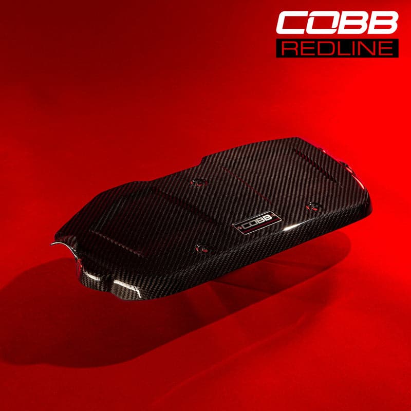 Cobb 15-21 Subaru WRX Redline Cubierta de motor de fibra de carbono - Acabado brillante (442605)