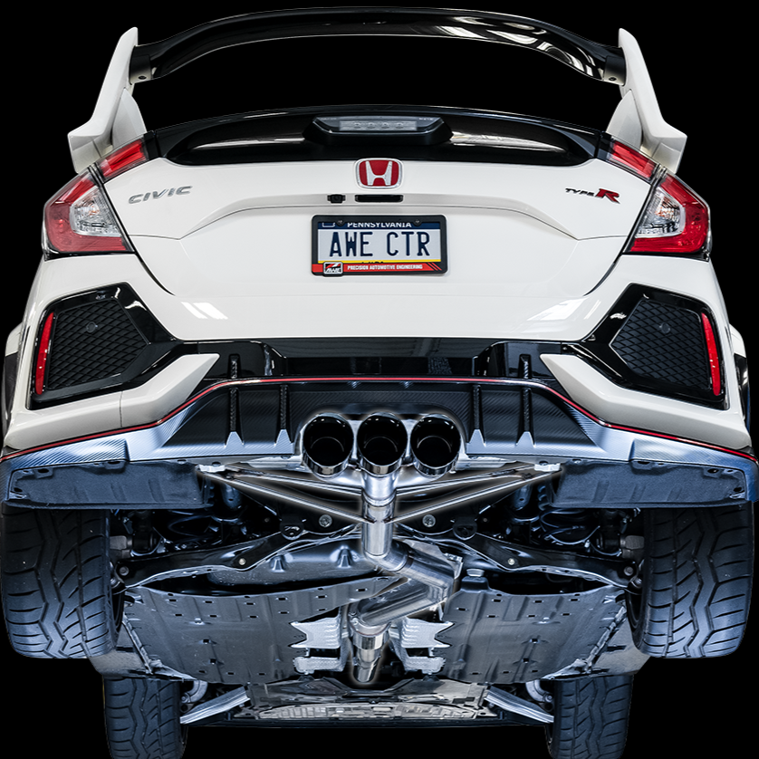 Kit de escape AWE Track Edition para Honda Civic Type R FK8 (catback+tubo delantero)