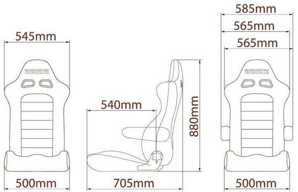 Bride Euroster II Reclinable Seat in Gradation