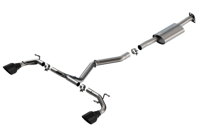 Borla 22-23 Subaru BRZ/Toyota 86 2.4L RWD GR86 AT/MT S-Type Catback Exhaust - Black Chrome Tips (140909BC)