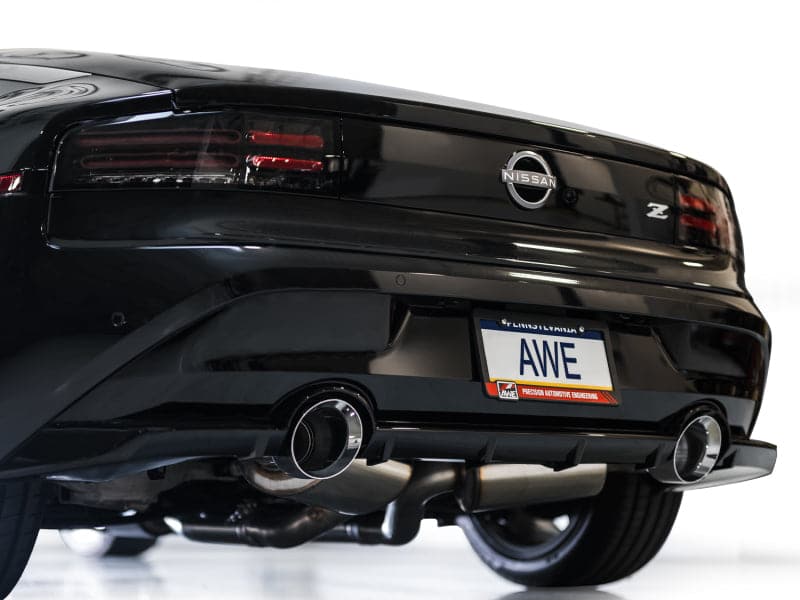 AWE 2023 Nissan Z RZ34 RWD Track Edition Catback Exhaust System w/ Chrome  Silver Tips (3020-32400)