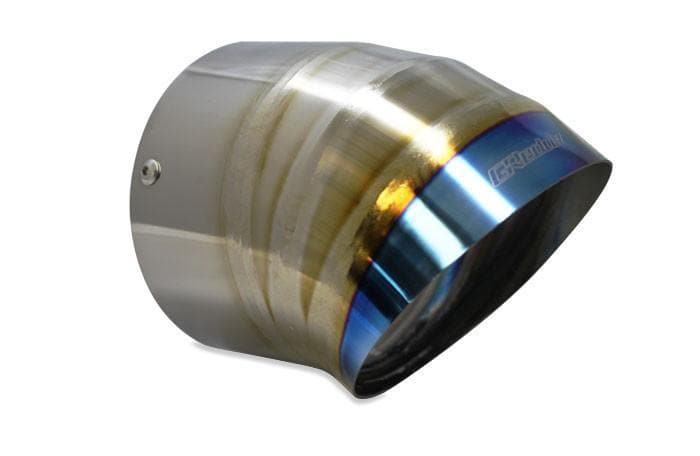 GReddy Burnt Titanium Turndown Muffler Tip - 105mm Diameter 150mm Length