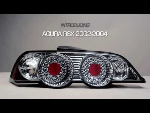 Luces traseras LED Spyder Acura RSX 02-04 negras ALT-YD-ARSX02-LED-BK (spy5000361)