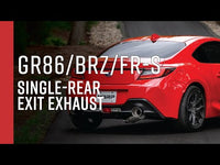 MBRP BRZ / 86 / GR86 / FR-S Salida trasera única con respaldo de gato de acero inoxidable de 3 pulgadas con puntas de carbono (mbrpS48063CF)