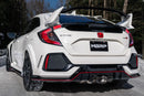 MBRP 17-22 Honda Civic Type R 2.0L T304 SS 3 pulgadas Cat-Back con tubo delantero - Puntas de fibra de carbono