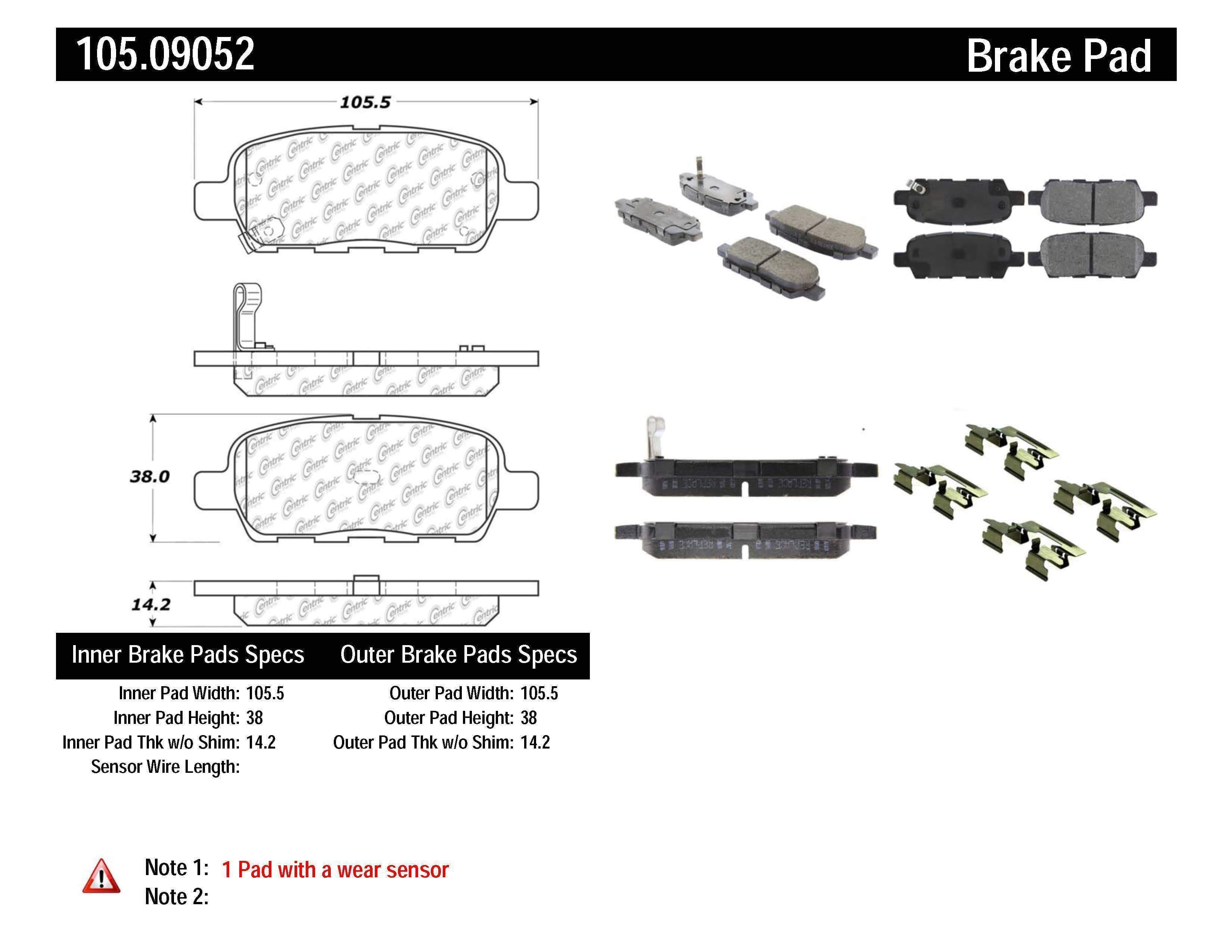 Pastillas de freno StopTech Posi Quiet (traseras) - Nissan 370Z Base